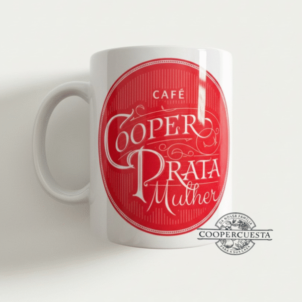 Caneca Cooper Prata Rosa - 325ml